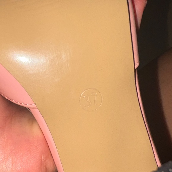 Women’s Pink Pointed-Toe Lace-Up Mule Heels kitten heel - Picture 6 of 6